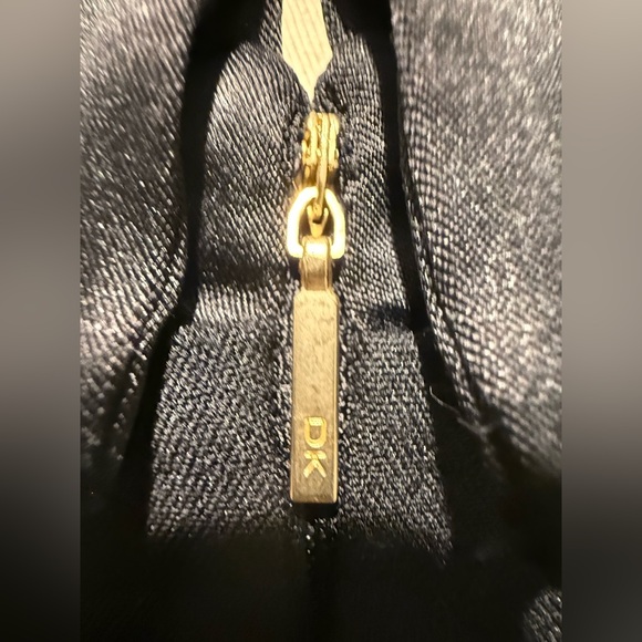 Donna Karan Black Sleeveless Tuxedo Dress - Picture 3 of 6